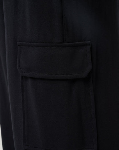 Friday Doubleknit Utility Wide Leg Pant Black | Travis Mathew New