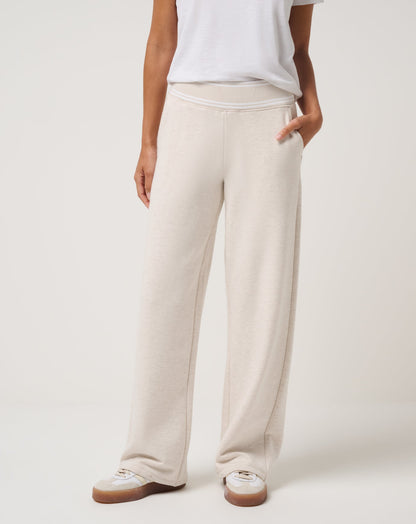 Cloud Fleece Clubside Wide Leg Pant Heather Brazillian Sand | Travis Mathew Popular