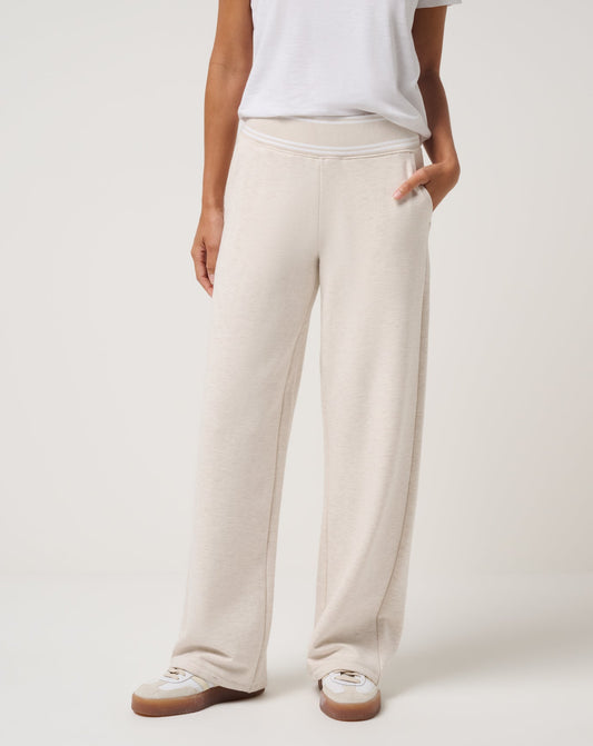 Cloud Fleece Clubside Wide Leg Pant Heather Brazillian Sand | Travis Mathew Popular