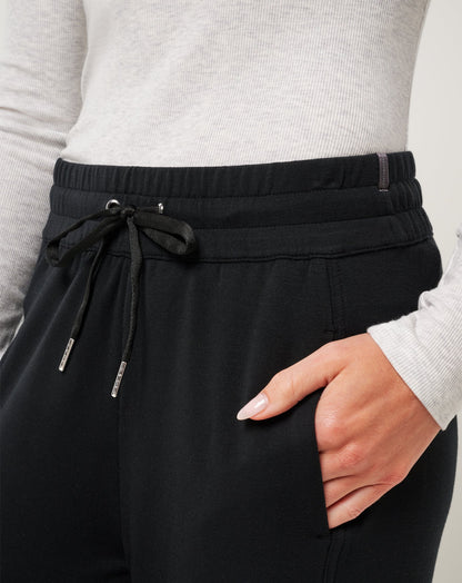 Cloud Terry Wide Leg Pant Black | Travis Mathew Quality