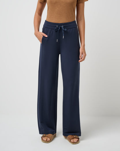 Cloud Terry Wide Leg Pant Navy Blazer | Travis Mathew Essential