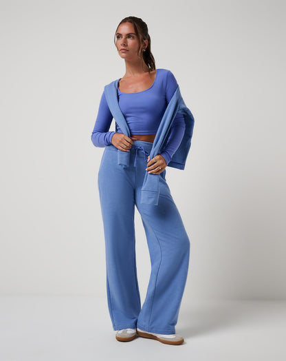 Save The Day 2.0 Cloud Pant Heather Baja Blue | Travis Mathew Exclusive
