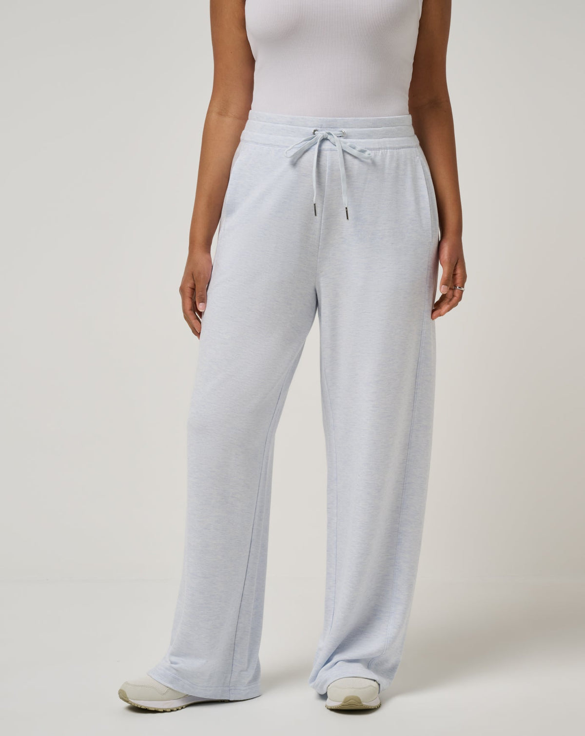 Cloud Terry Wide Leg Pant Heather Ancient Water | Travis Mathew Trusted