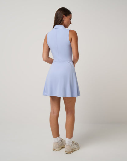 Moveknit Sleeveless Polo Dress 2.0 Soft Blue | Travis Mathew Smart Buy