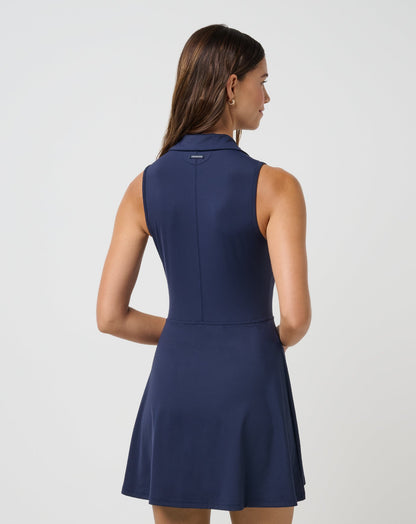 Moveknit Sleeveless Polo Dress 2.0 Navy Blazer | Travis Mathew Featured