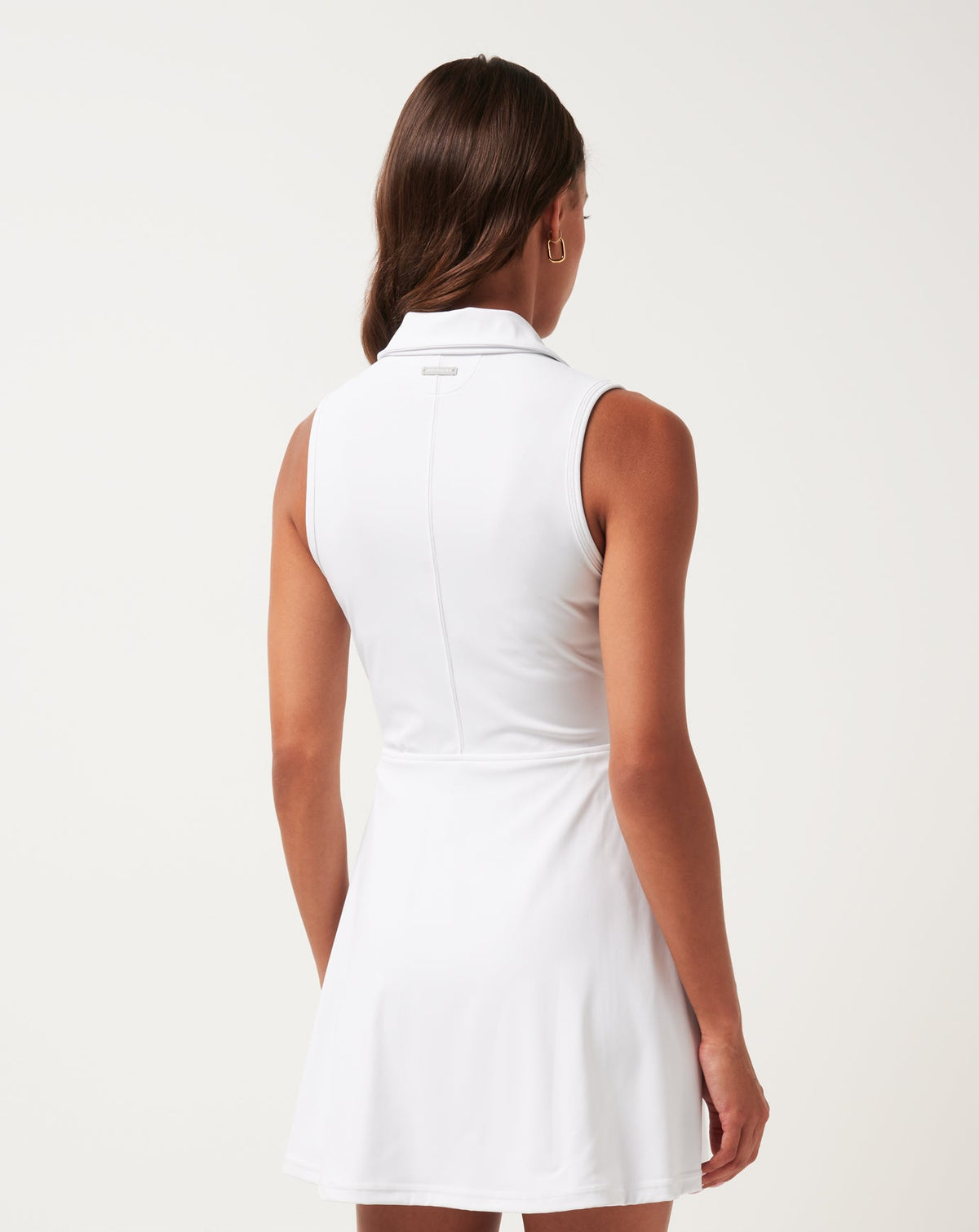 Moveknit Sleeveless Polo Dress 2.0 White | Travis Mathew Trusted