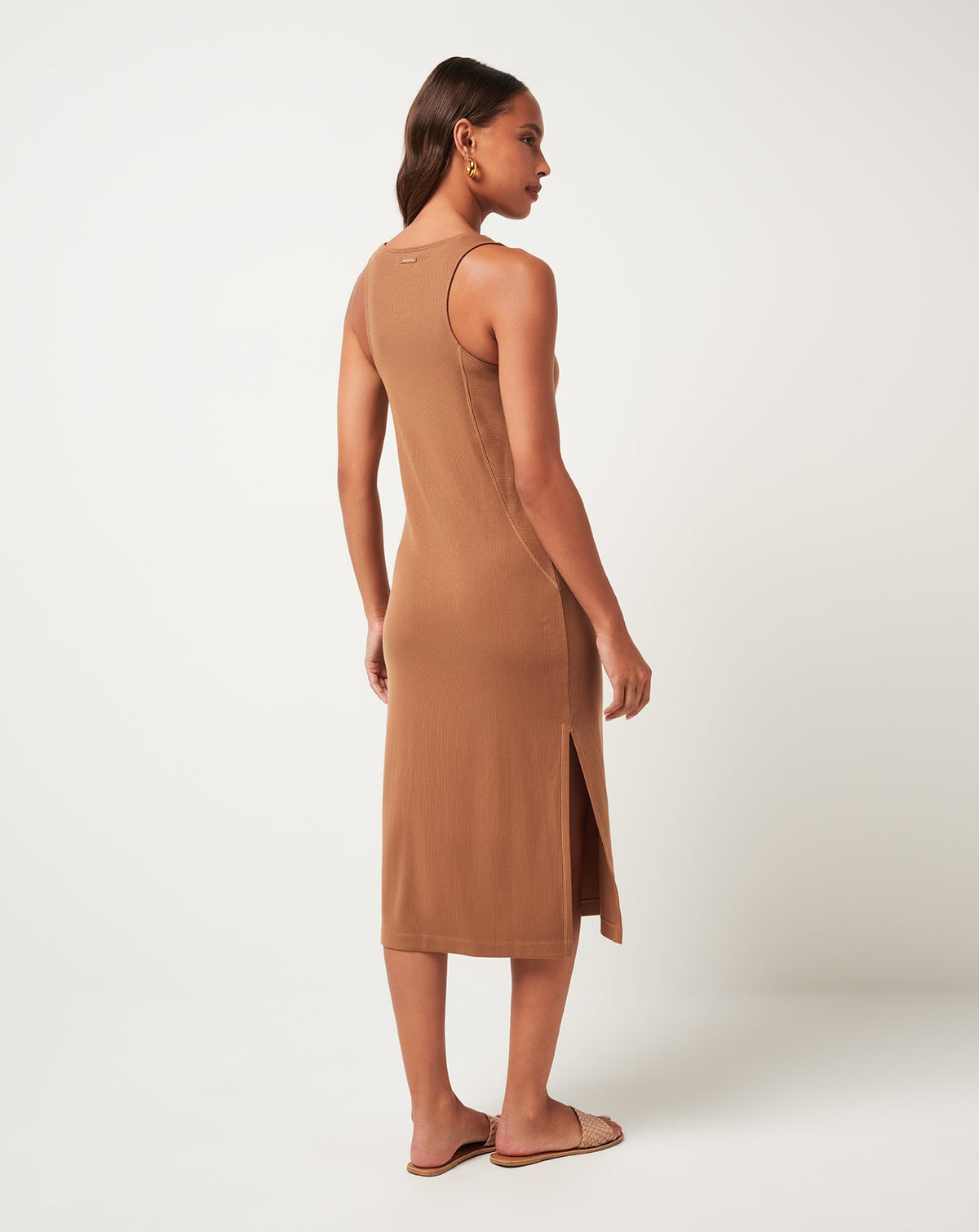 Cloud Rib Hadley Wood Dress Chestnut | Travis Mathew Latest