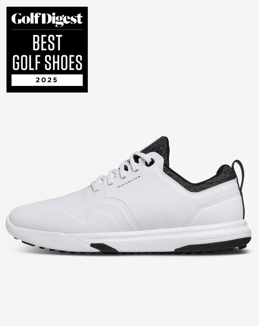 The Daily Pro Plus Golf Shoe White/Black | Travis Mathew Great Value