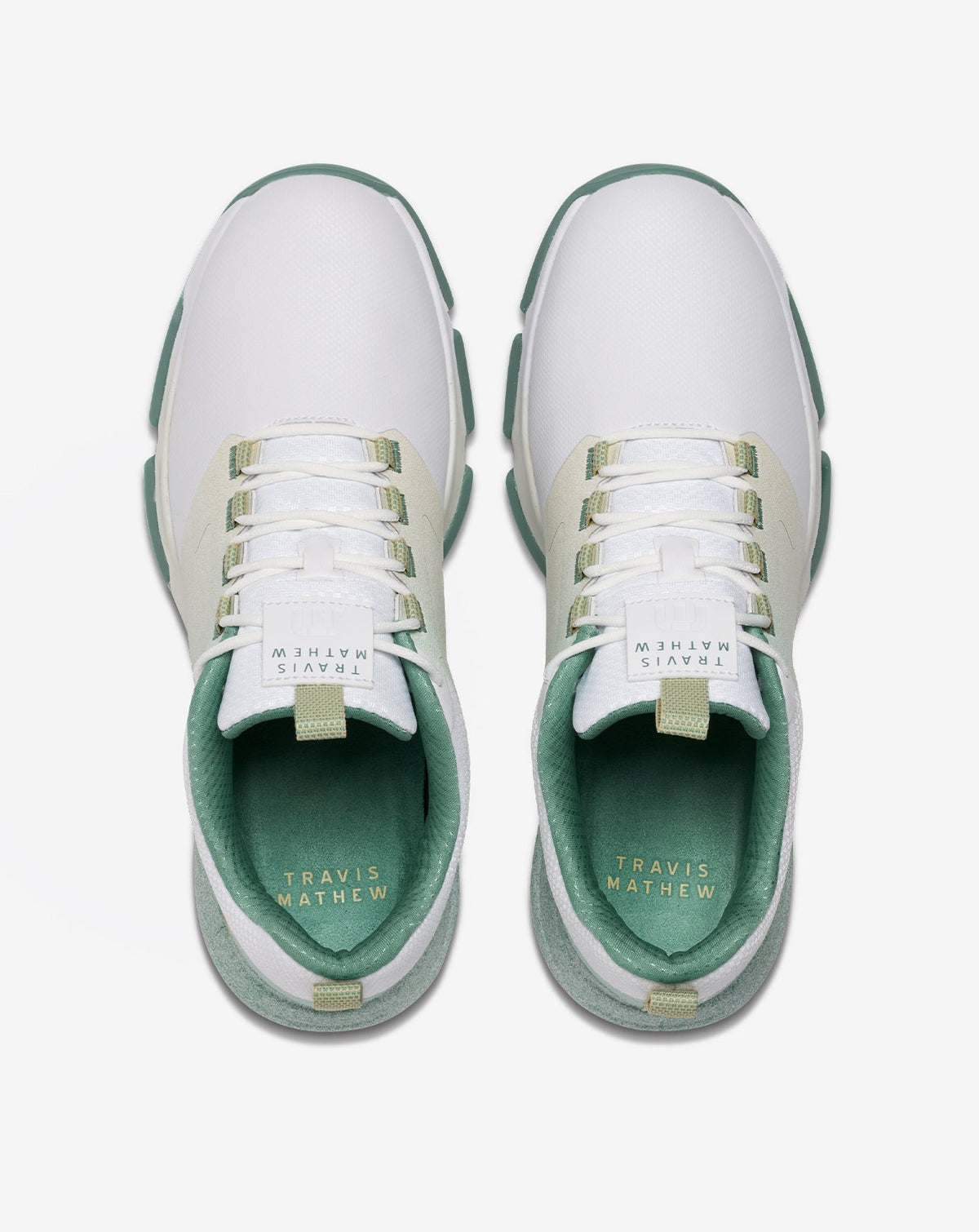 The Ringer 2 Golf Shoe White/Green | Travis Mathew Essential