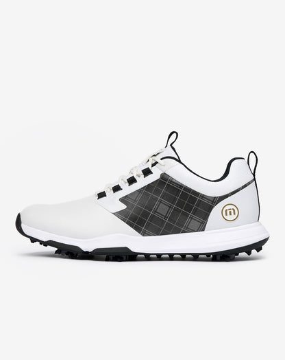 The Ringer 2 Tartan Golf Shoe White | Travis Mathew New