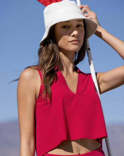 Seaview Bucket Hat White | Travis Mathew Latest