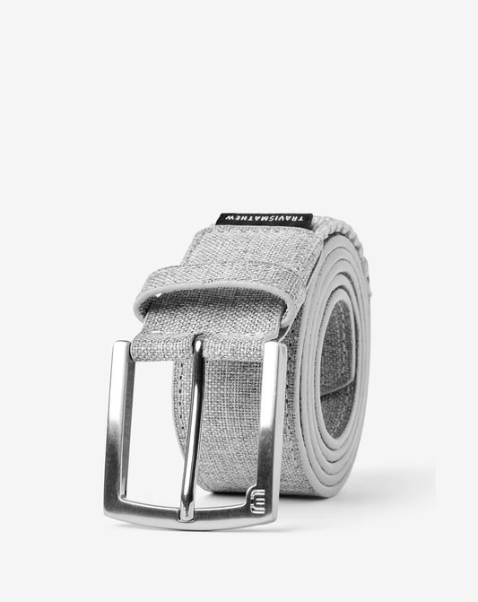 Fresh Look Canvas Stretch Belt Heather Grey | Travis Mathew Value