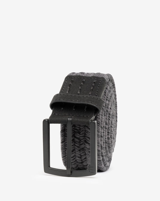 Pueblo 2.0 Stretch Woven Belt Heather Grey Pinstripe | Travis Mathew Essential