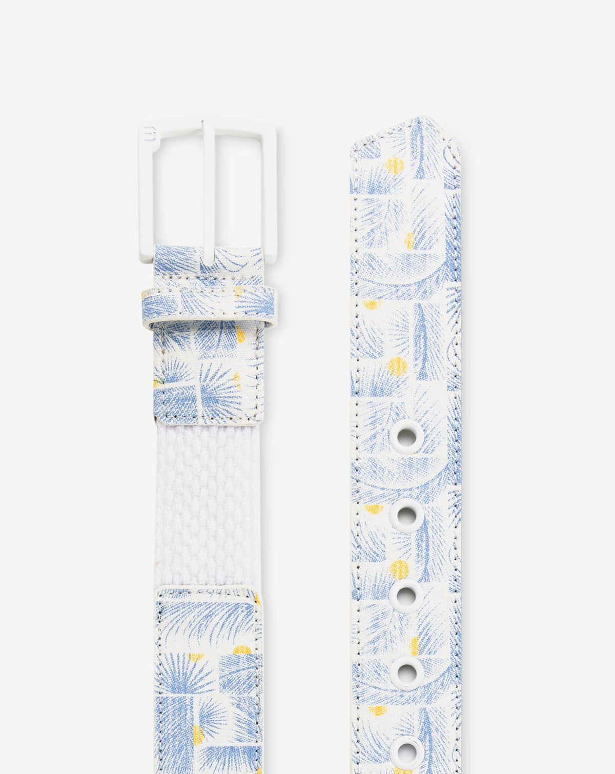 Coconut Mojito Canvas Stretch Belt White | Travis Mathew Essential