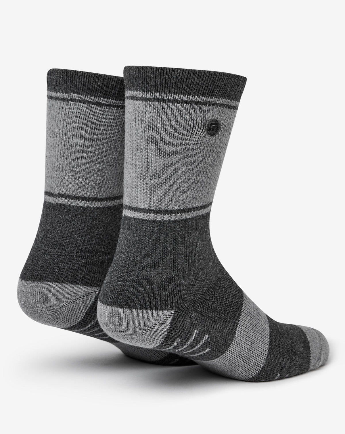 Baja 2.0 Crew Sock Heather Grey Pinstripe | Travis Mathew Great Value