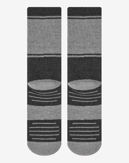 Baja 2.0 Crew Sock Heather Grey Pinstripe | Travis Mathew Great Value