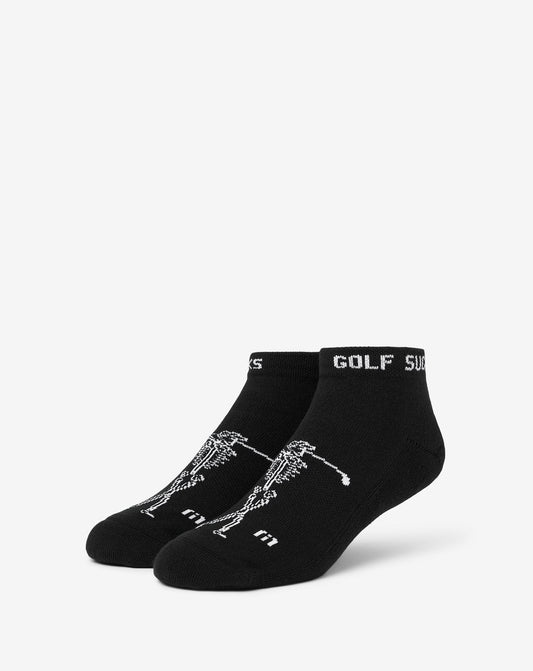 Golf Sucks Ankle Sock Black | Travis Mathew Popular