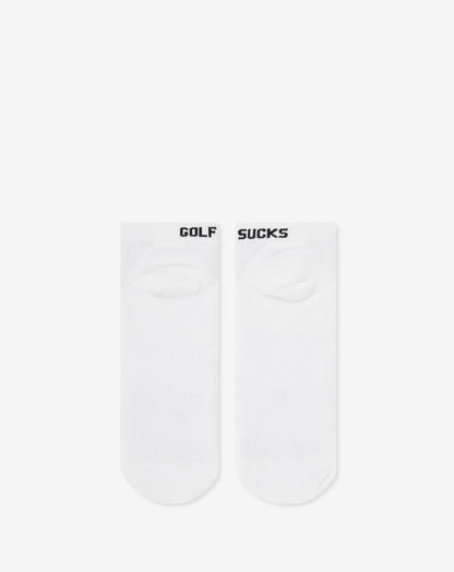 Golf Sucks Ankle Sock White | Travis Mathew Great Value