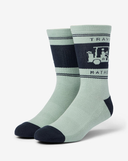 Mapes Crew Sock Jadeite | Travis Mathew Quality