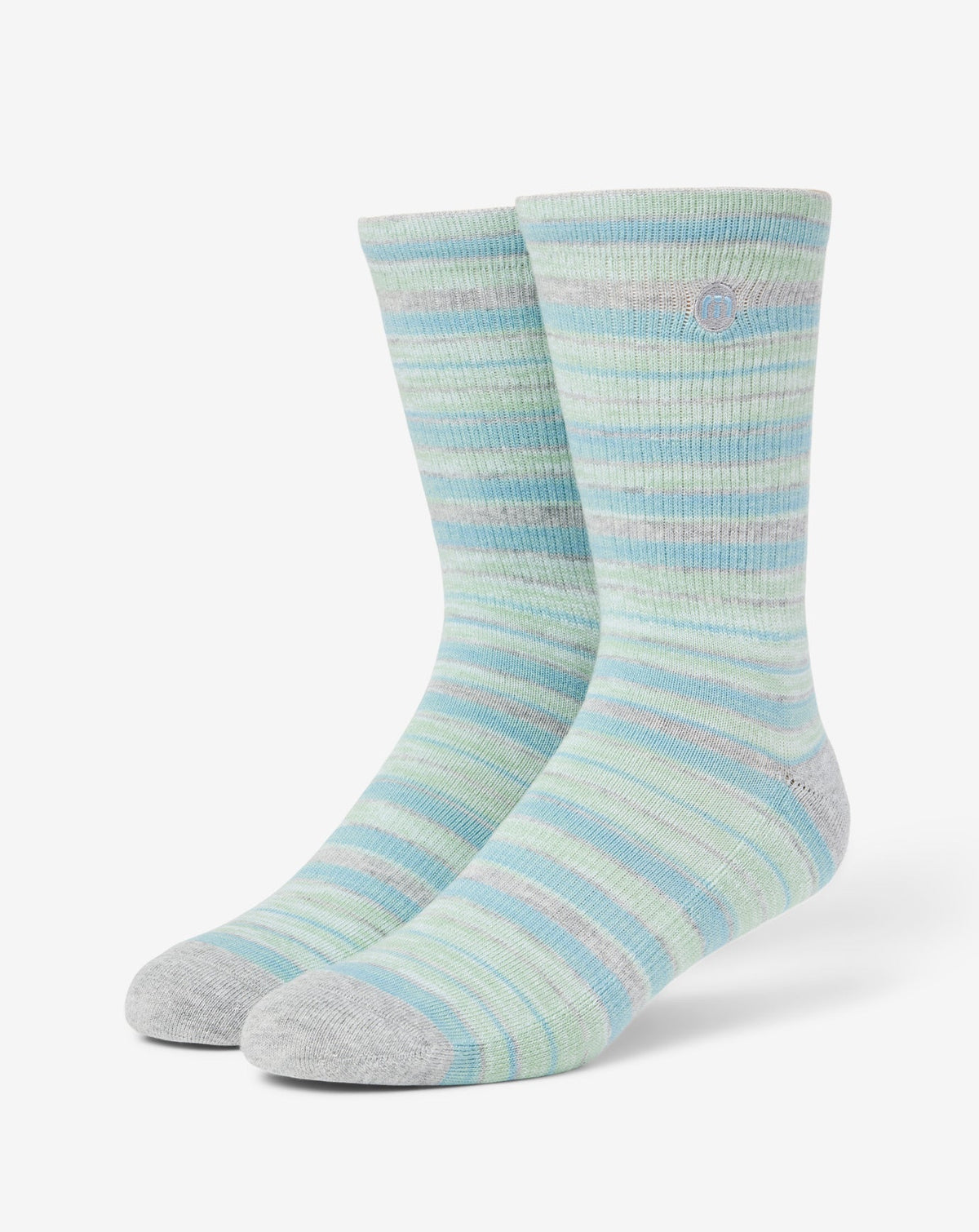River Picnic Crew Sock Heather Light Grey | Travis Mathew Premium
