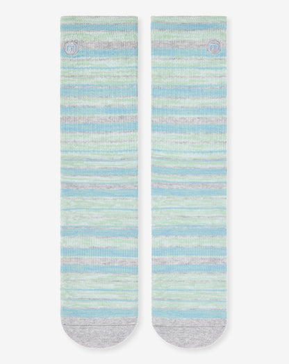 River Picnic Crew Sock Heather Light Grey | Travis Mathew Premium