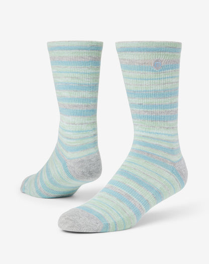 River Picnic Crew Sock Heather Light Grey | Travis Mathew Premium
