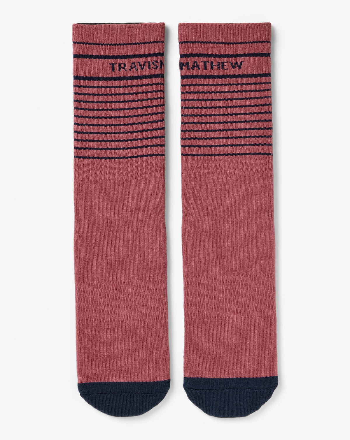 Overall Mood Crew Sock Rose Wine | Travis Mathew Essential