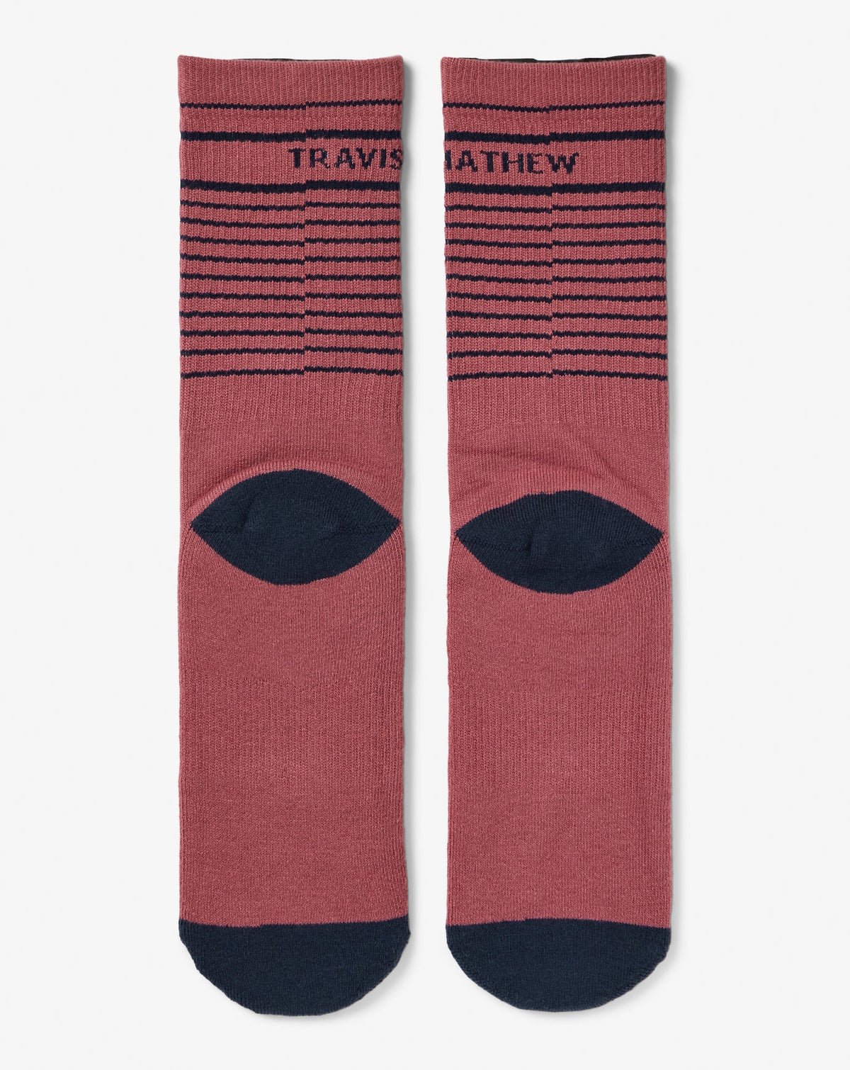 Overall Mood Crew Sock Rose Wine | Travis Mathew Essential