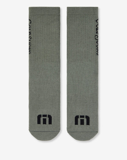 Golf Sucks Crew Sock Dark Olive | Travis Mathew Featured