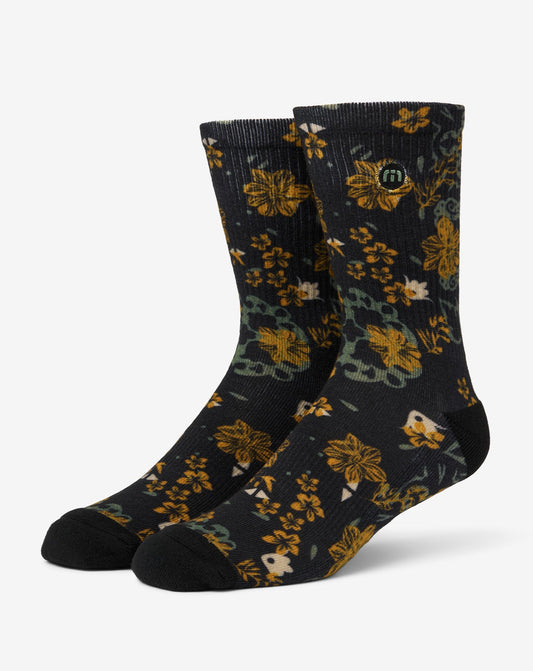 Tapas Bar Crew Sock Black | Travis Mathew Sale