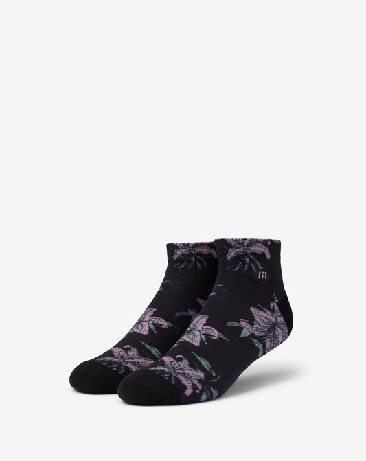 Paradise Peak Ankle Sock Black | Travis Mathew Everyday