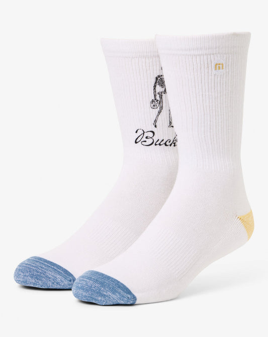 Lost Buckets Crew Sock White | Travis Mathew Hot Sale