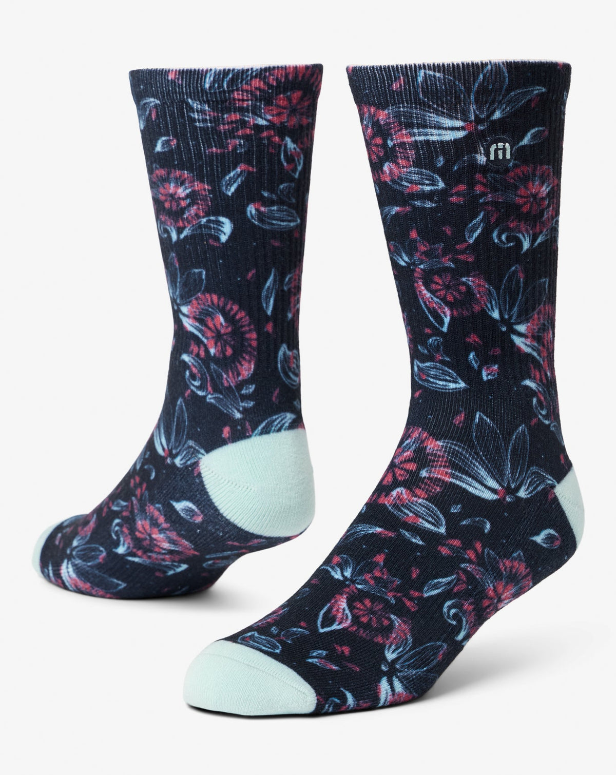 Flourish Crew Sock Mood Indigo | Travis Mathew Exclusive