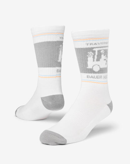 No Goalie Crew Sock White | Travis Mathew Deals