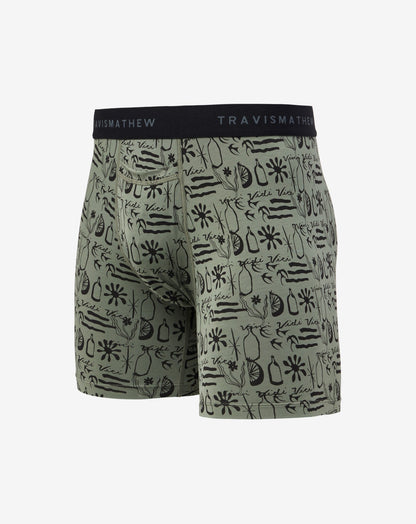 Cabana Boxer Dark Olive | Travis Mathew Popular