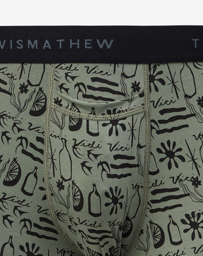 Cabana Boxer Dark Olive | Travis Mathew Popular