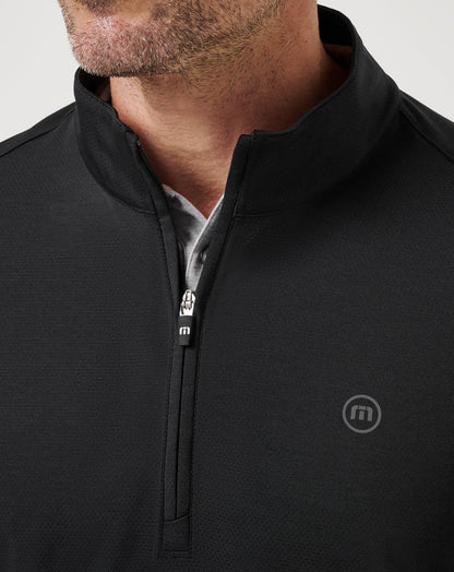 Heater Pro Quarter Zip Black | Travis Mathew Smart Buy
