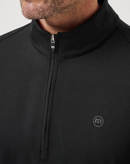 Heater Pro Quarter Zip Black | Travis Mathew Smart Buy