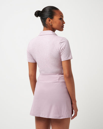 Featherweight Active Polo Heather Mauve Shadow | Travis Mathew Special Offer