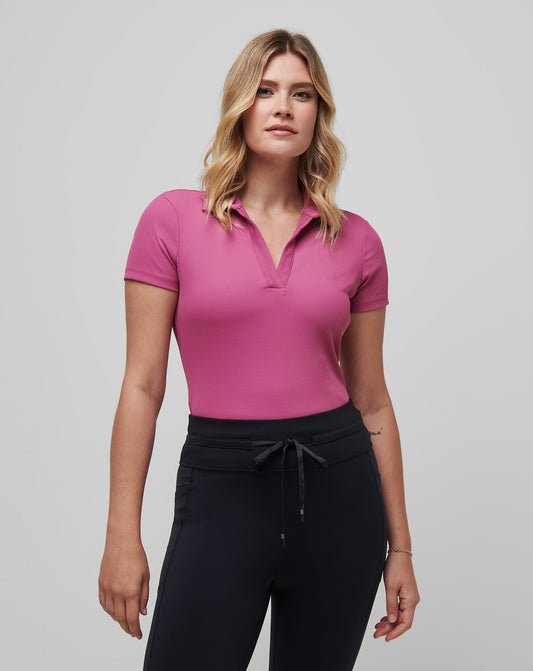 Moveknit Vneck Polo Red Violet | Travis Mathew Latest