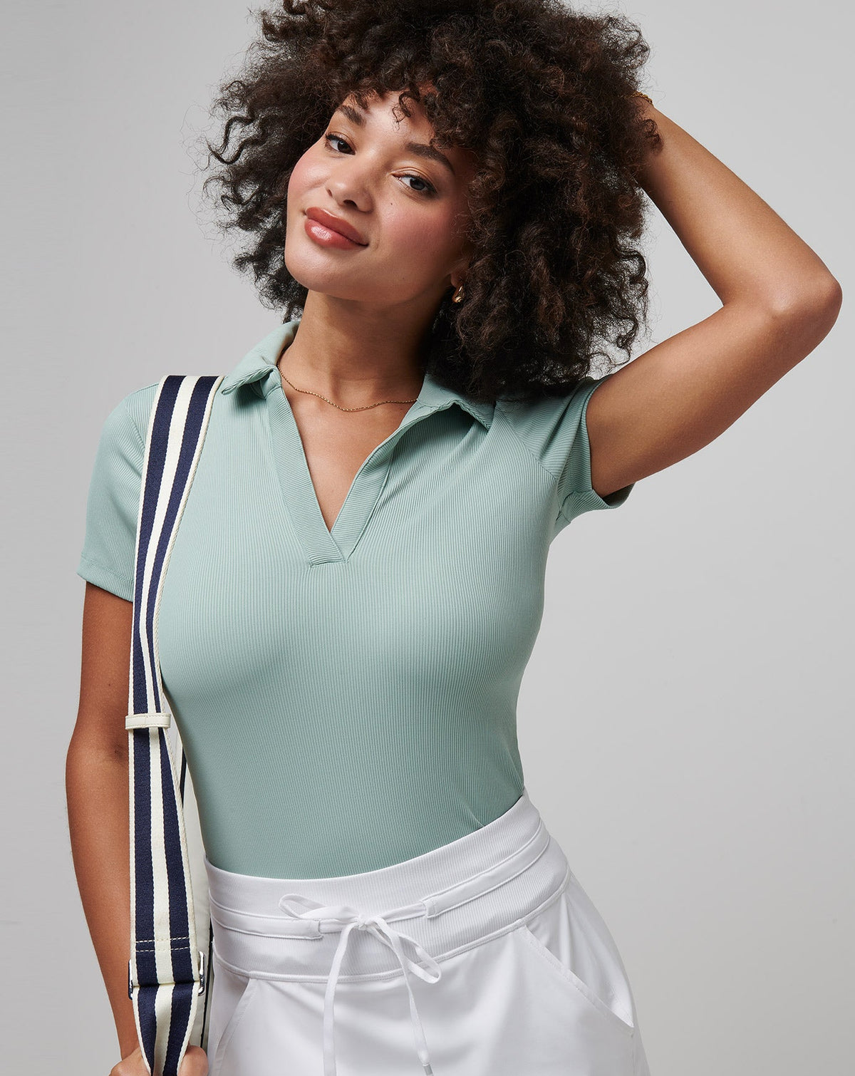 Moveknit Vneck Polo Jade | Travis Mathew Customer Favorite