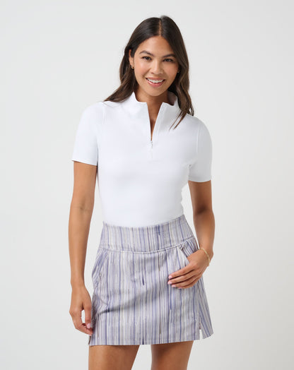 Sunfire Zip Polo White | Travis Mathew Featured