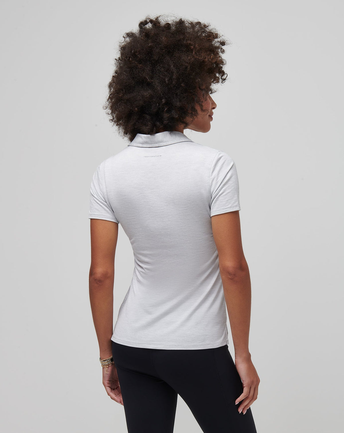 Featherweight Active Polo Heather Light Grey | Travis Mathew Exclusive