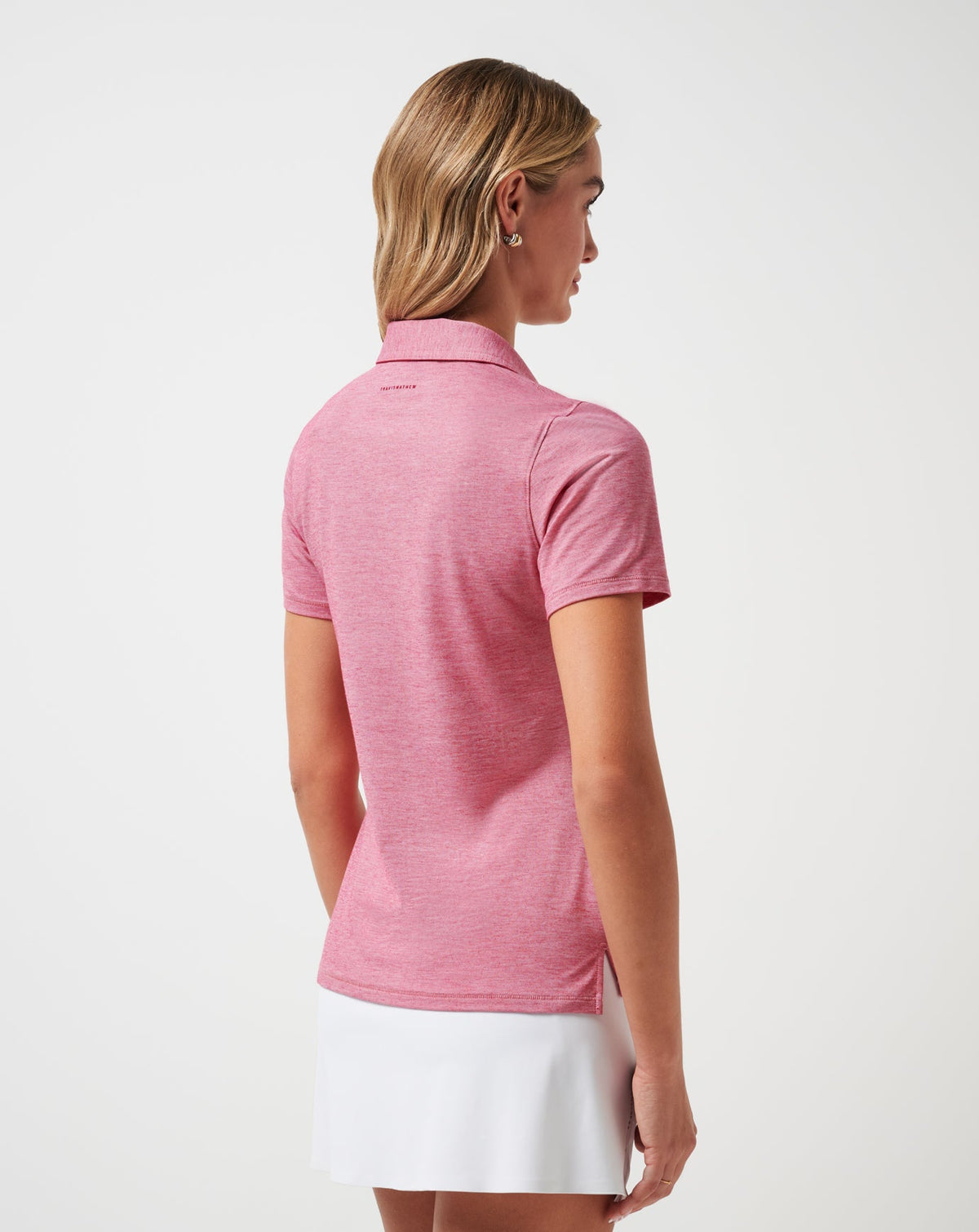 Featherweight Active Polo Heather Persian Red | Travis Mathew Value