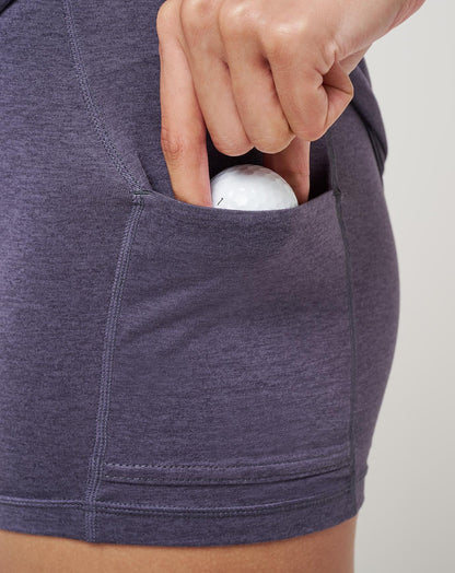 Skyloft Light Skyline Tie Skort Heather Graystone | Travis Mathew Recommended