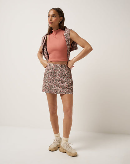 Capture The Moment Breezeblend 2.0 Skort Pearl Blush Multi | Travis Mathew New