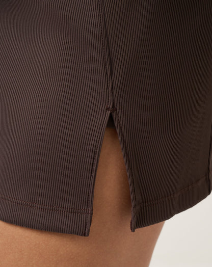 Limitless Moveknit Skort Coffee Grounds | Travis Mathew Trending