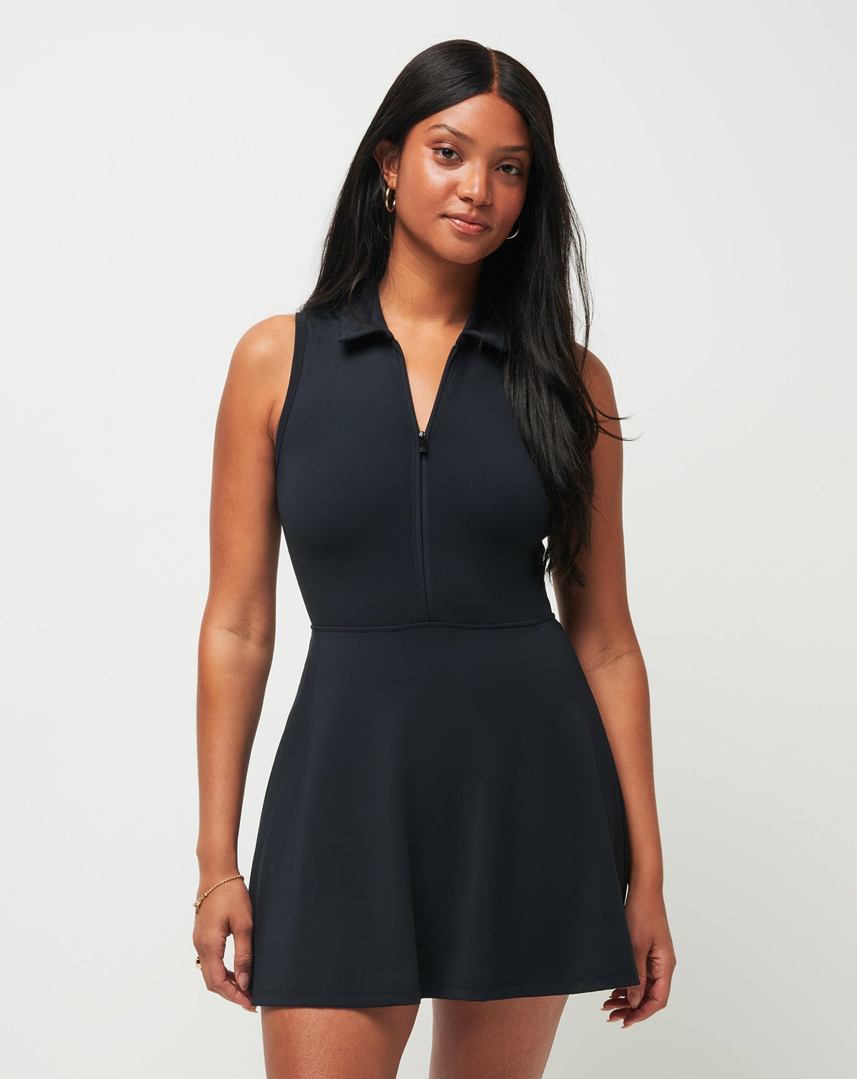Moveknit Sleeveless Polo Dress Black | Travis Mathew Smart Buy
