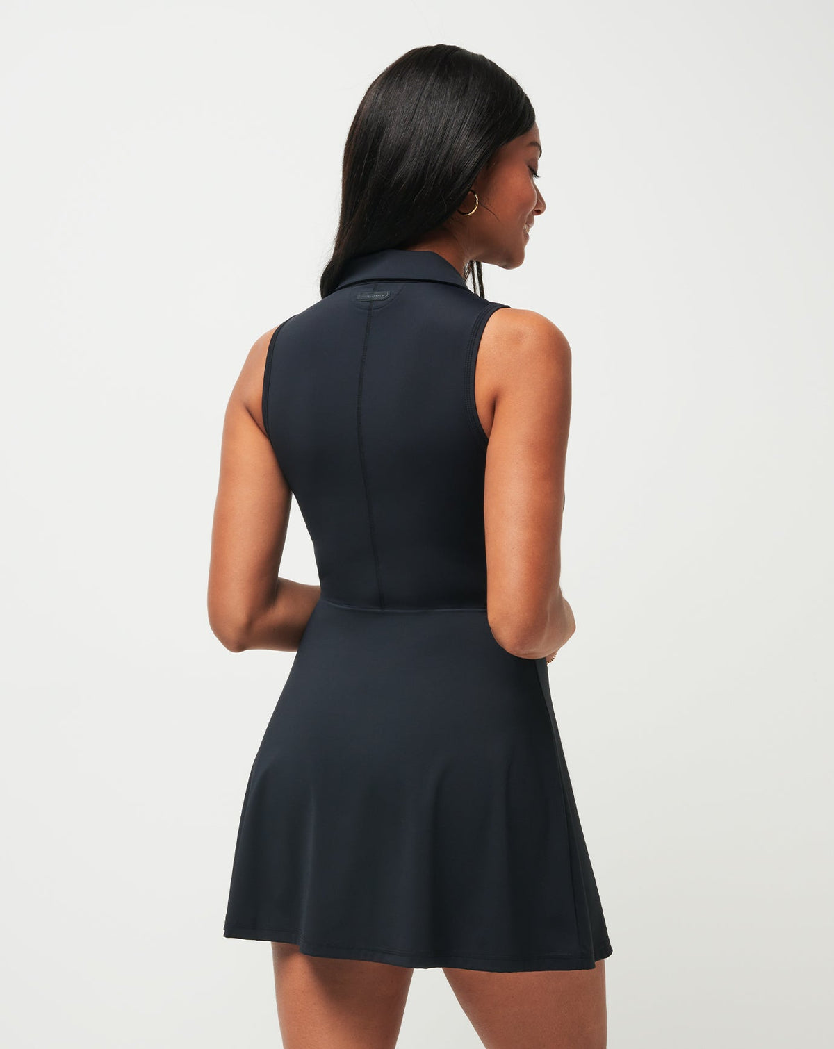 Moveknit Sleeveless Polo Dress Black | Travis Mathew Smart Buy