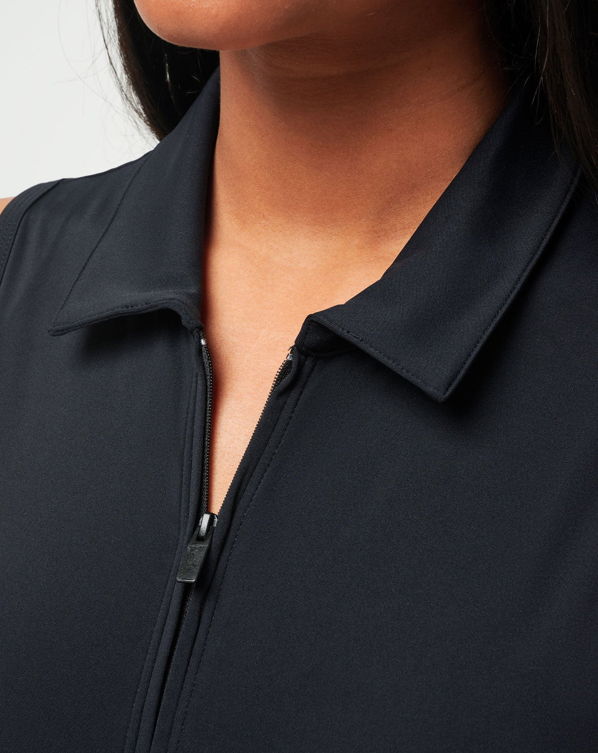 Moveknit Sleeveless Polo Dress Black | Travis Mathew Smart Buy